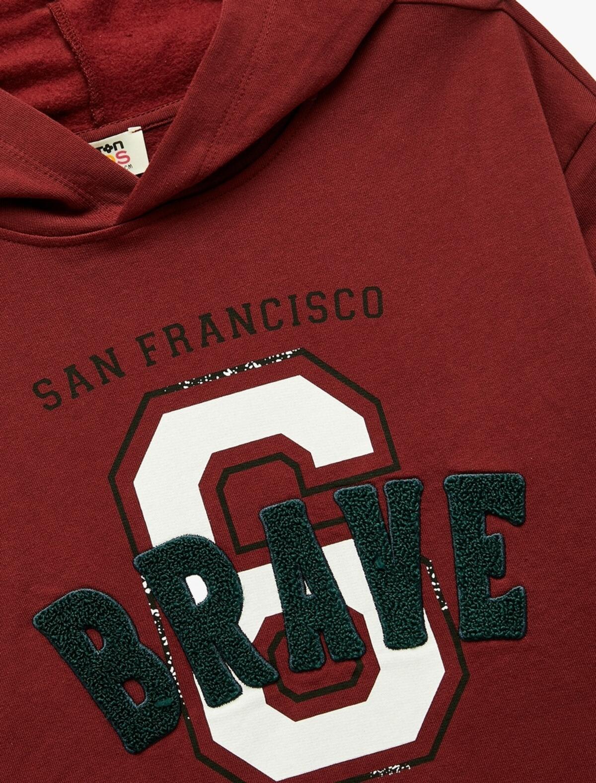 Koton Sweatshirt Erkek Çocuk 6WKB10026TK Bordo