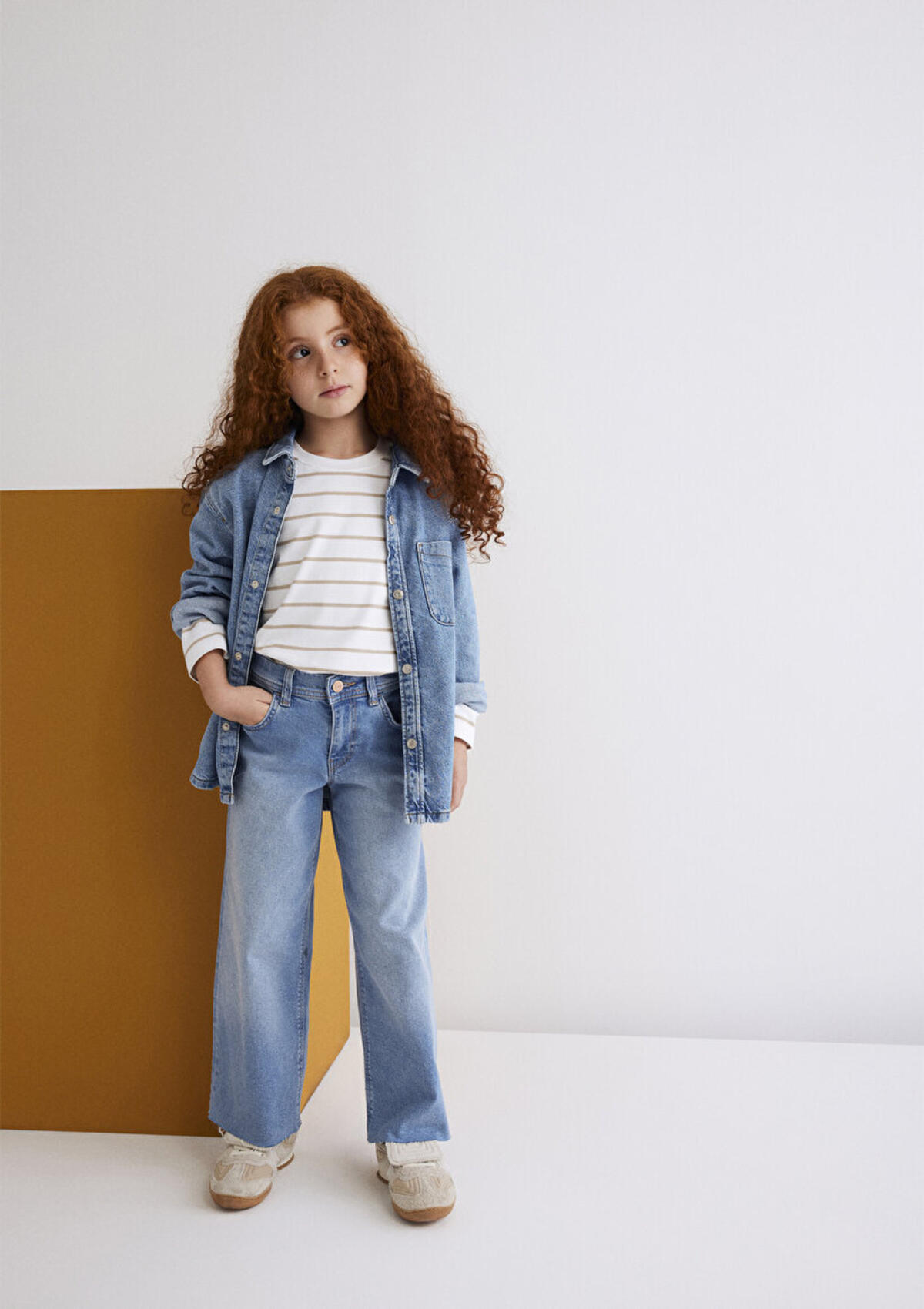 Mavi Pantolon Kız Çocuk Lori M7010036-82083 Açık Mavi