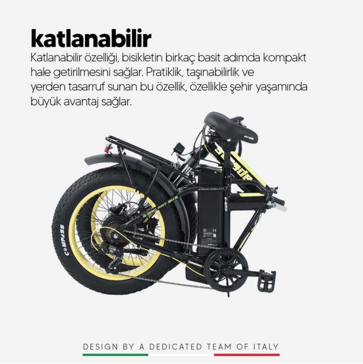 Strada Elektrikli Bisiklet 00131 Turkuaz
