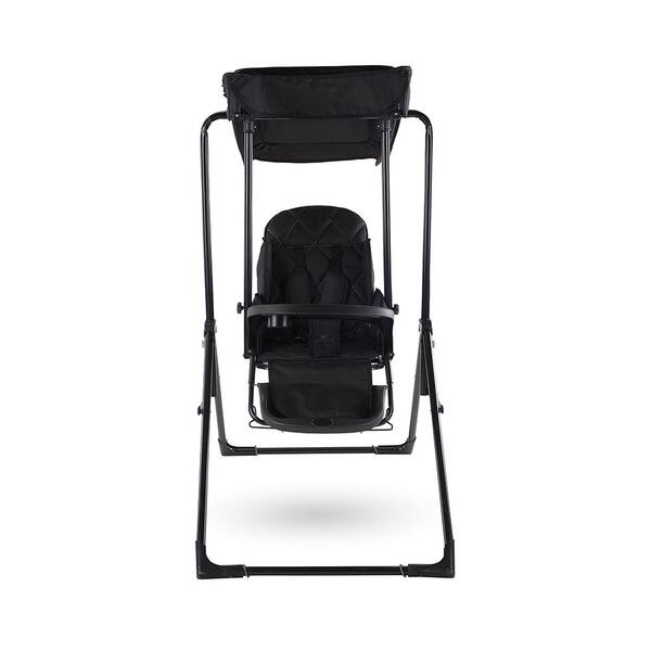 Babyhope Salıncak Lüks Yatarlı 804 Kırçıllı Siyah
