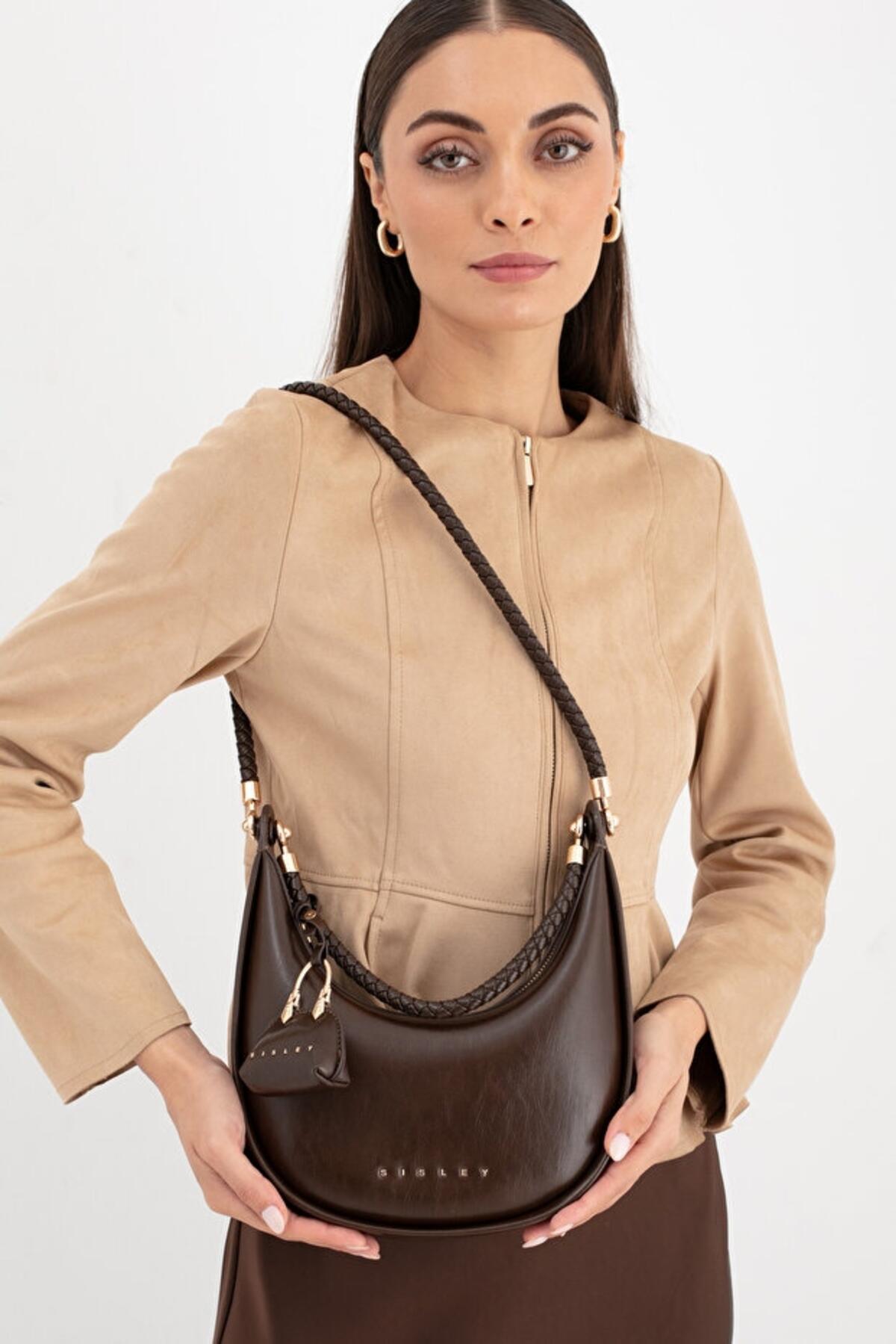 Sisley Kadın Kol Çantası SLY_294 Kahve