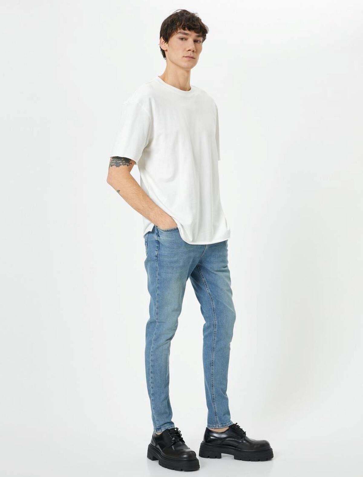 Koton Pantolon 4SAM40057ND Açık İndigo 34 32