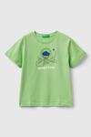 Benetton Tişört Erkek Bebek 3I1XG10CY Açık Yeşil