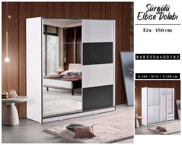 Chancolye Elbise Dolabı Sürgülü Era 180 Cm