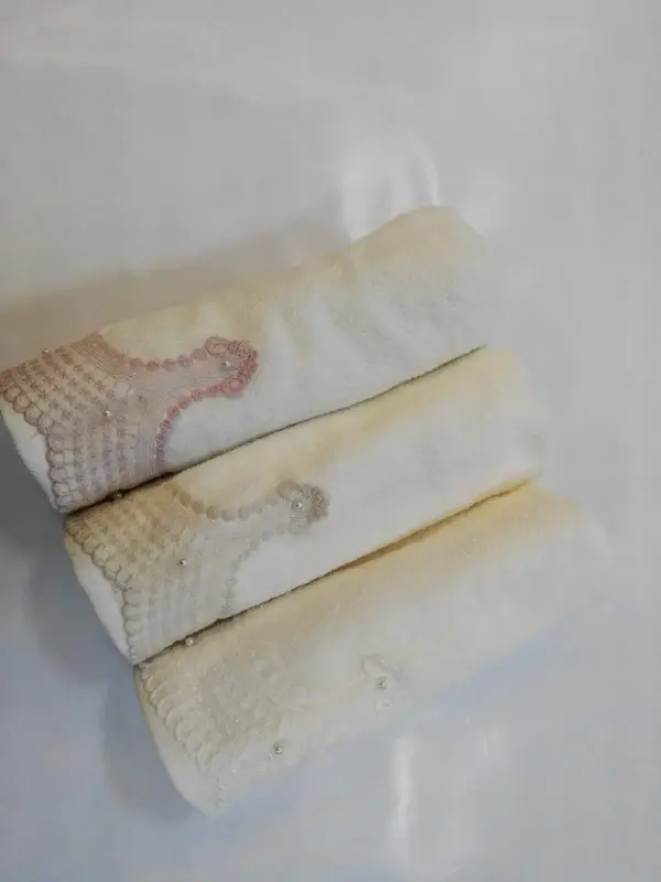 Özdilek Havlu 50*90 Güpürlü Beyza Krem