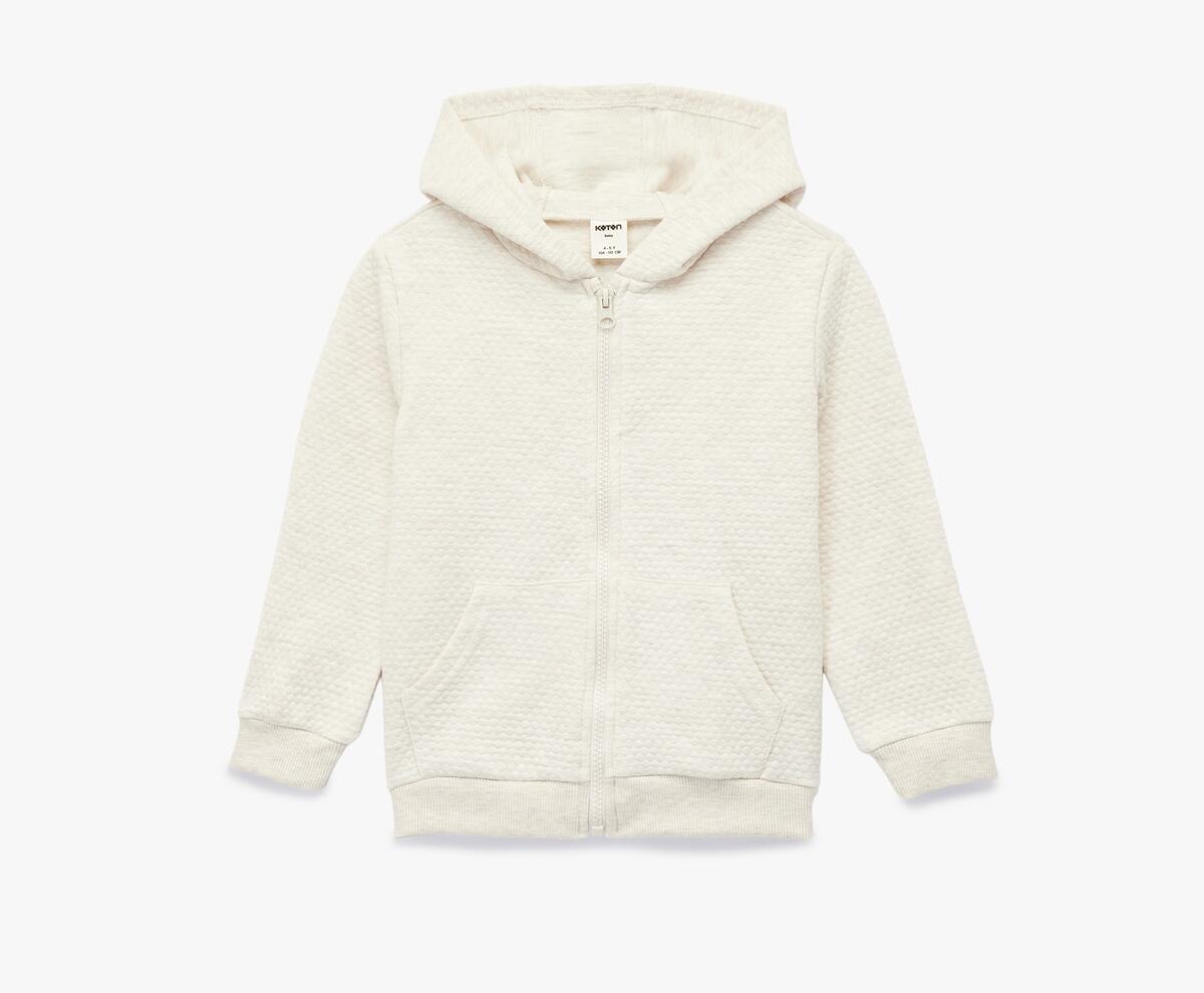 Koton Sweatshirt Kız Bebek 6WMG10094AK Bej Koton Sweatshirt Kız Bebek 6WMG10094AK Bej