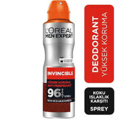 Loreal Men Expert Deodorant Invincible Koku Ve Islaklık 150Ml (Dy)