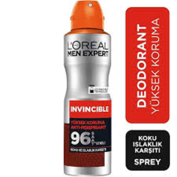 Loreal Men Expert Deodorant Invincible Koku Ve Islaklık 150Ml