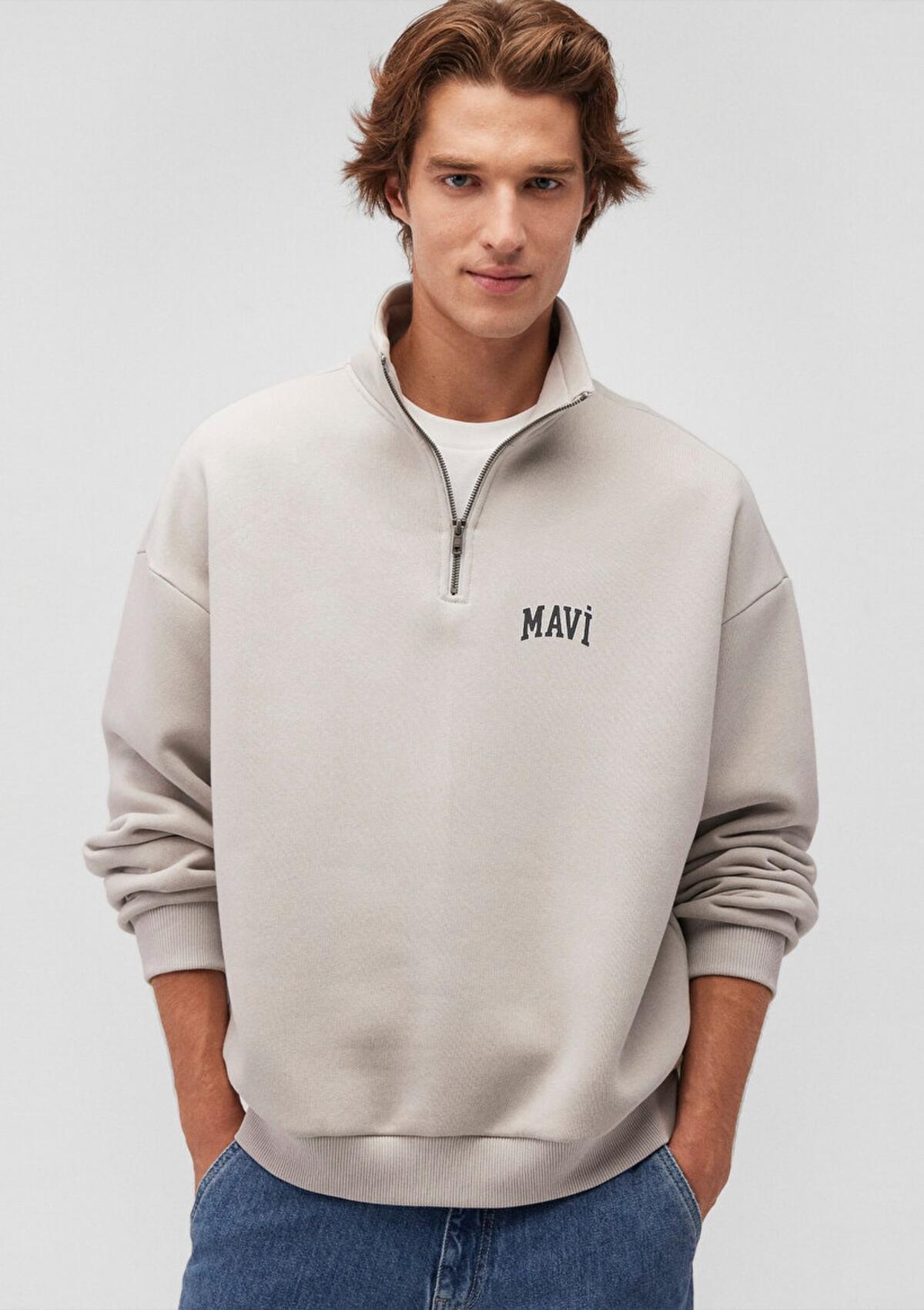 Mavi Sweatshirt M0S10208-70074 Gri
